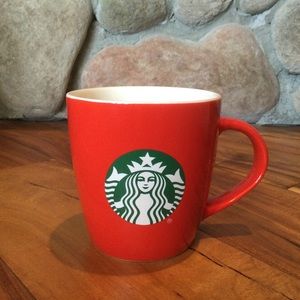 Starbucks Ceramic Red Mug with Logo